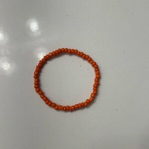 Orange Beaded Bracelet